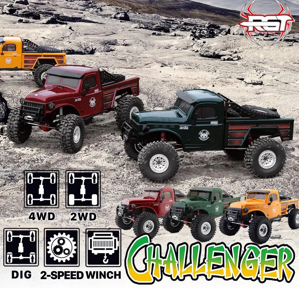 2.4g Electric Remote Control Rock Buggy Off-road Vehicle Cars Without Battery