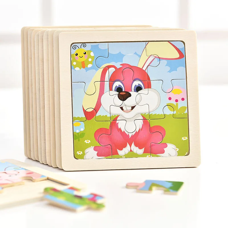 

Детский деревянный пазл, Детский конструктор раннего развития для мальчиков и девочек, Детский конструктор из 9 элементов