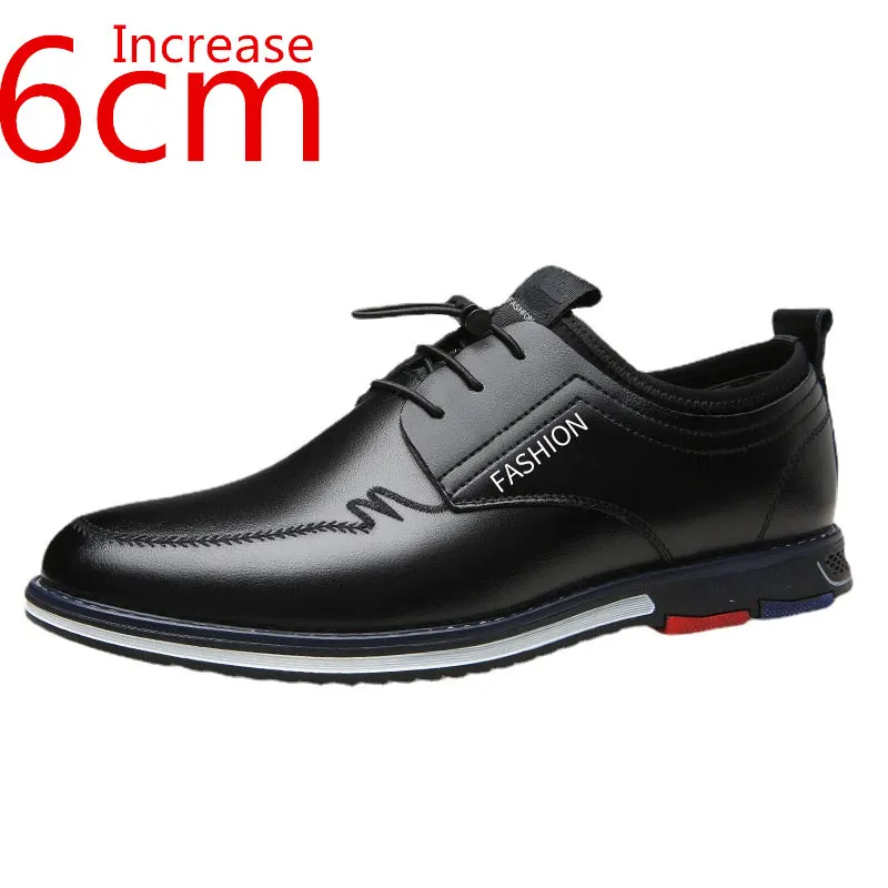 

Мужская обувь для весны и осени, увеличивающая рост внутренняя обувь, повседневная спортивная обувь для отдыха, Корейская британская обувь для увеличения 6 см