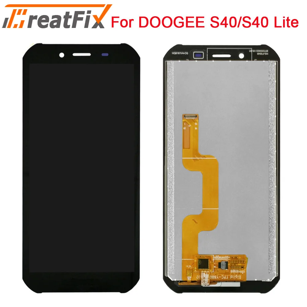 ЖК-дисплей 5,5 дюйма Для DOOGEE S40 Lite, сенсорный экран, переднее стекло, дигитайзер, замена Для DOOGEE S40, ЖК-датчик, экран дисплея
