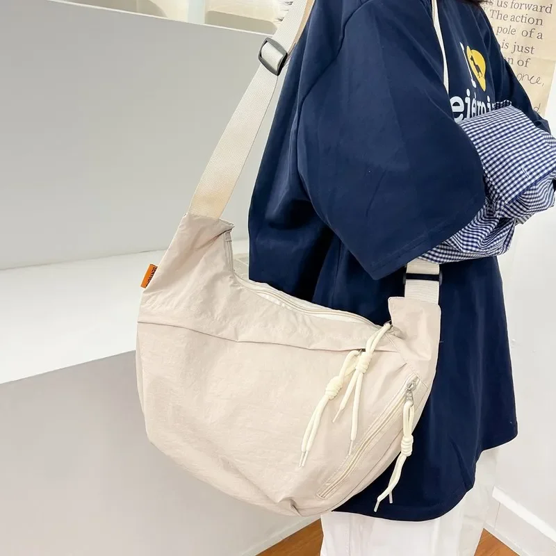 Повседневные нейлоновые сумки на ремне молнии Лидер продаж 2024 однотонные