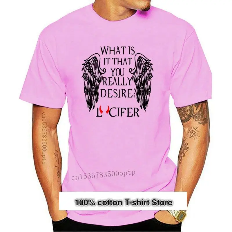 Ropa nueva para hombre, Camiseta con estampado de Lucifer, Neflix, Serie de Televisión Angel Devil, Netflix, Lucifer M