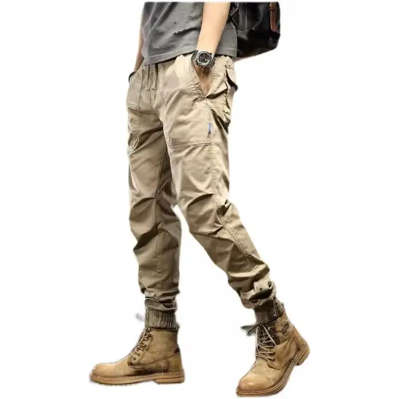 

Workwear pants Autumn and winter models New style Versatile Straight Multi-pocket Loose Large size Wear-resistant Casual pants