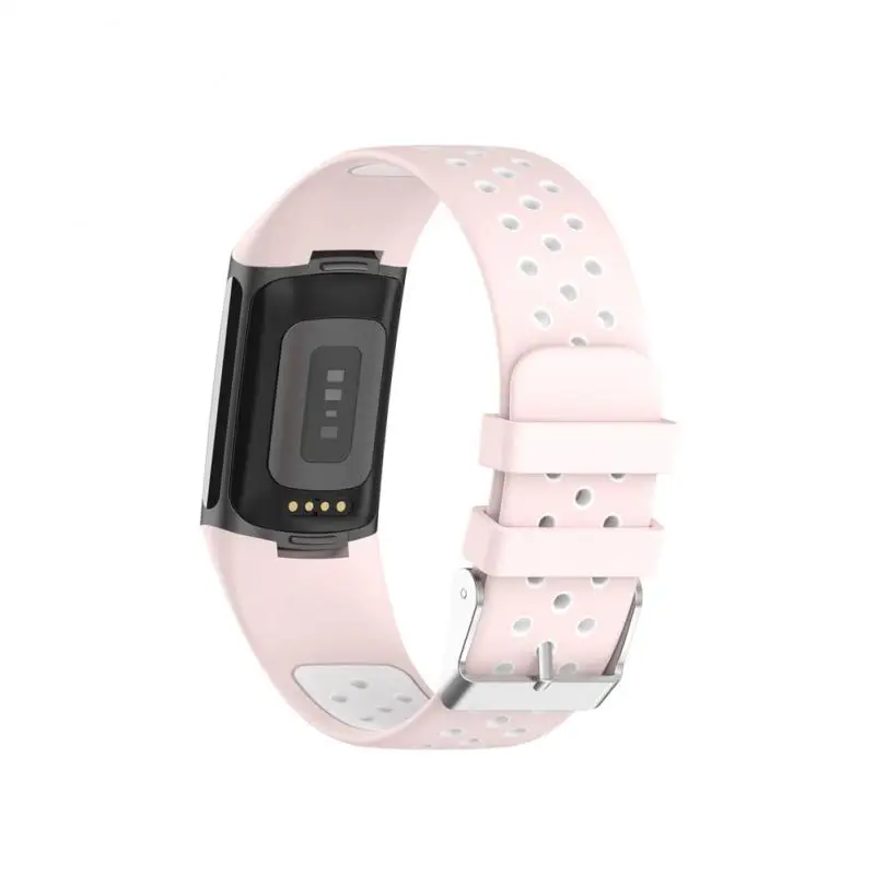 

Unisex Band Waterproof Double Color Ristband Charge Soft Comfortable Strap For Fitbit Charge5 Sweatproof Buckle Wristband