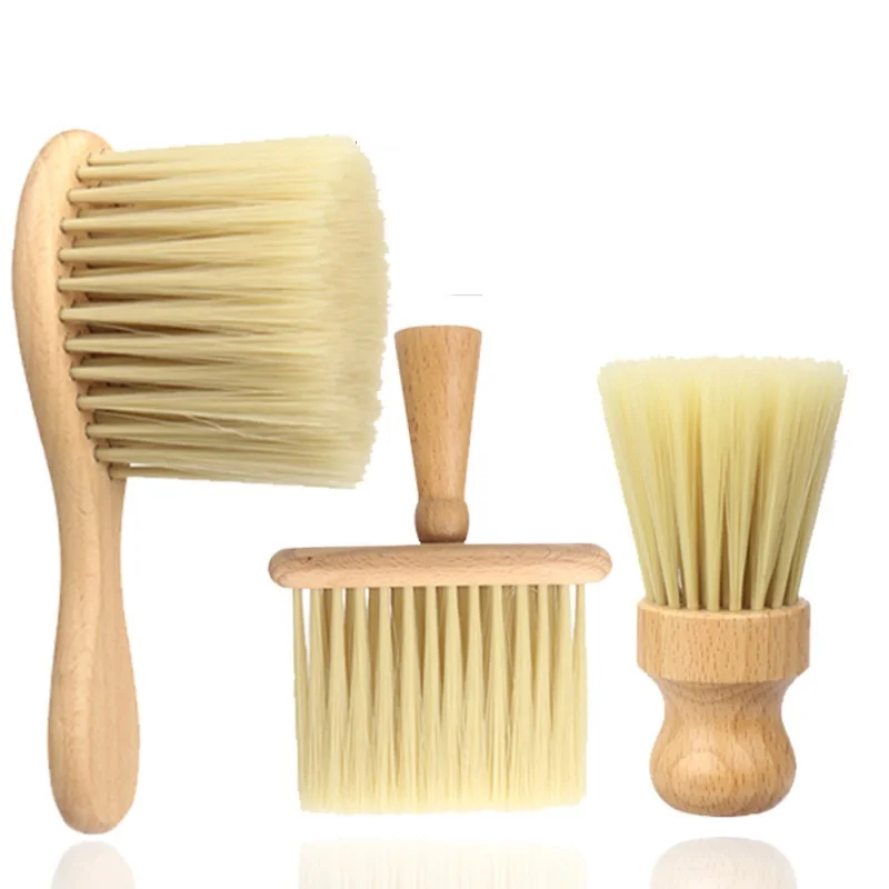 

Деревянная щетка, расческа для шеи и лица, Парикмахерская, подметание волос, инструменты для стрижки и укладки