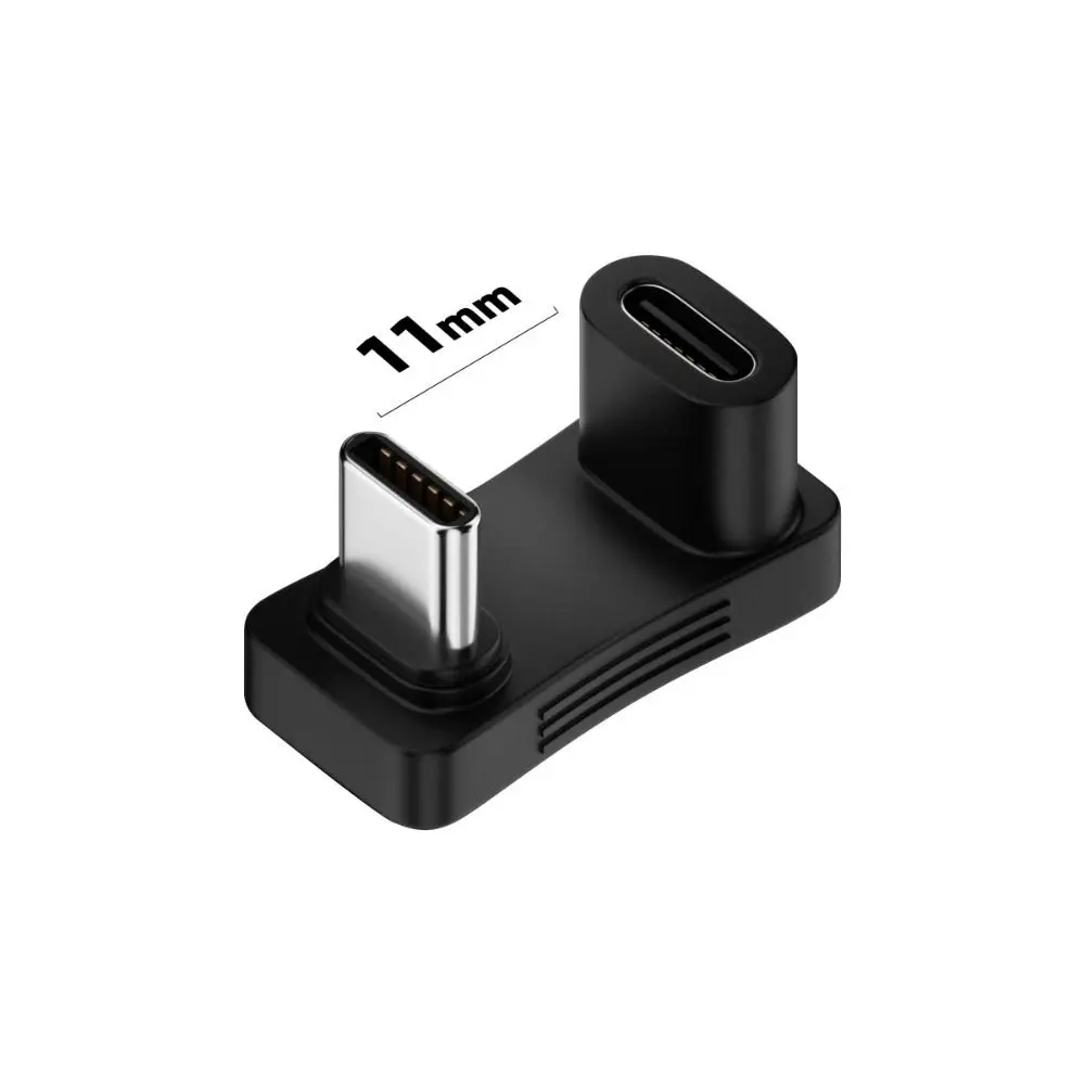 Фото И адаптер USB-концентратора для ноутбука, планшета 2 в 1, адаптер USB C, адаптер для быстрой зарядки, прямоугольный преобразователь, удлинитель USB C на 90 градусов №1