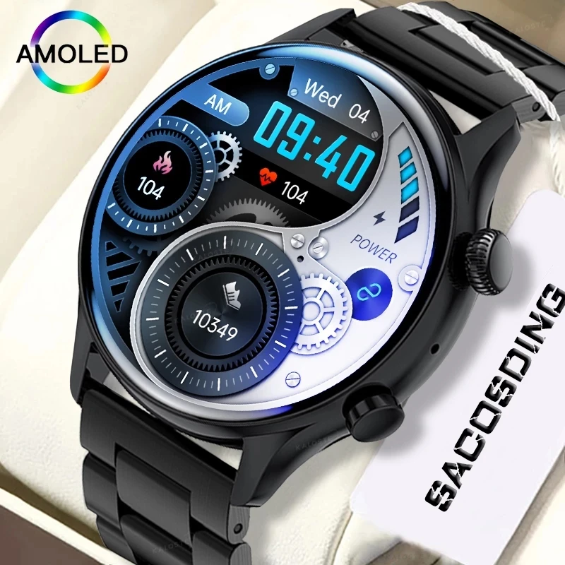 

2023 New watch Mens 1.36 inch AMOLED 390*390 Screen Support On Display Watch IP68 Waterproof