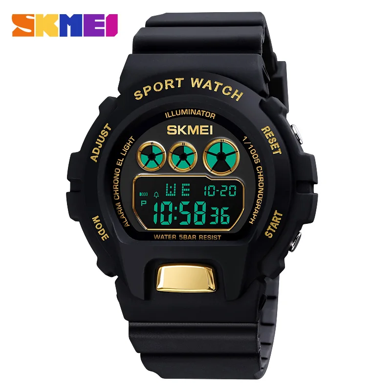 

Sport Watch Men Chrono Alarm Digital Mens Wristwatches Date Time Soft Male Watches Clock relogio masculino SKMEI Montre Homme