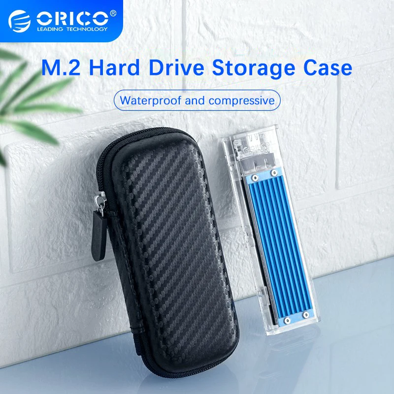 

ORICO M2PH01 M.2 Hard Disk EVA Portable HDD Storage Protection Bag for External M.2 Hard Drive/Earphone/Data Line HDD Case