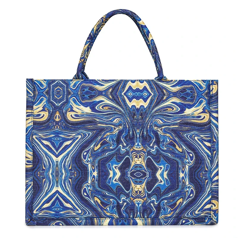 Модные сумки с принтом на молнии и ручками простые высококачественные