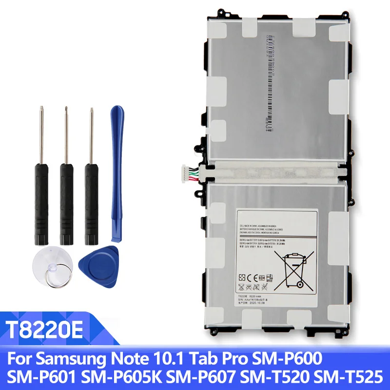 Сменный аккумулятор T8220E для Samsung GALAXY Note 10,1 Tab Pro P600 P601 SM-T520 T525 T8220C/U/KTablet, аккумулятор 8220 мАч от AliExpress WW