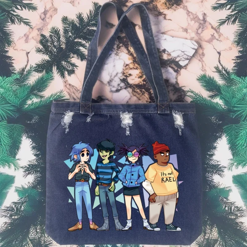 Музыкальная группа Gorillaz PUNK ROCK Музыка Чакахан Лапша Модная женская большая