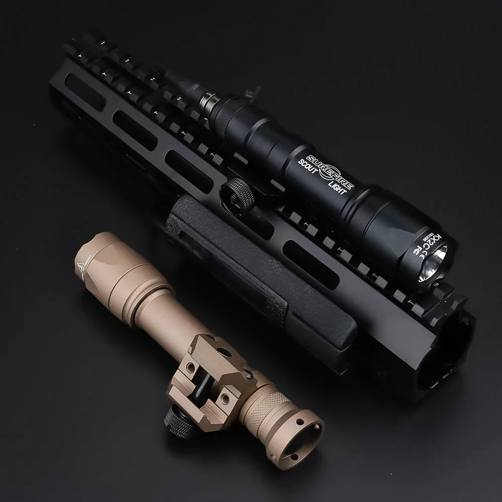 Airsoft Surefir M600 M600C Weapon Light Outdoor Hunting Tactical Rifle Scout 340lumens Flashlight Fit 20mm Picatinny Rail | Спорт и