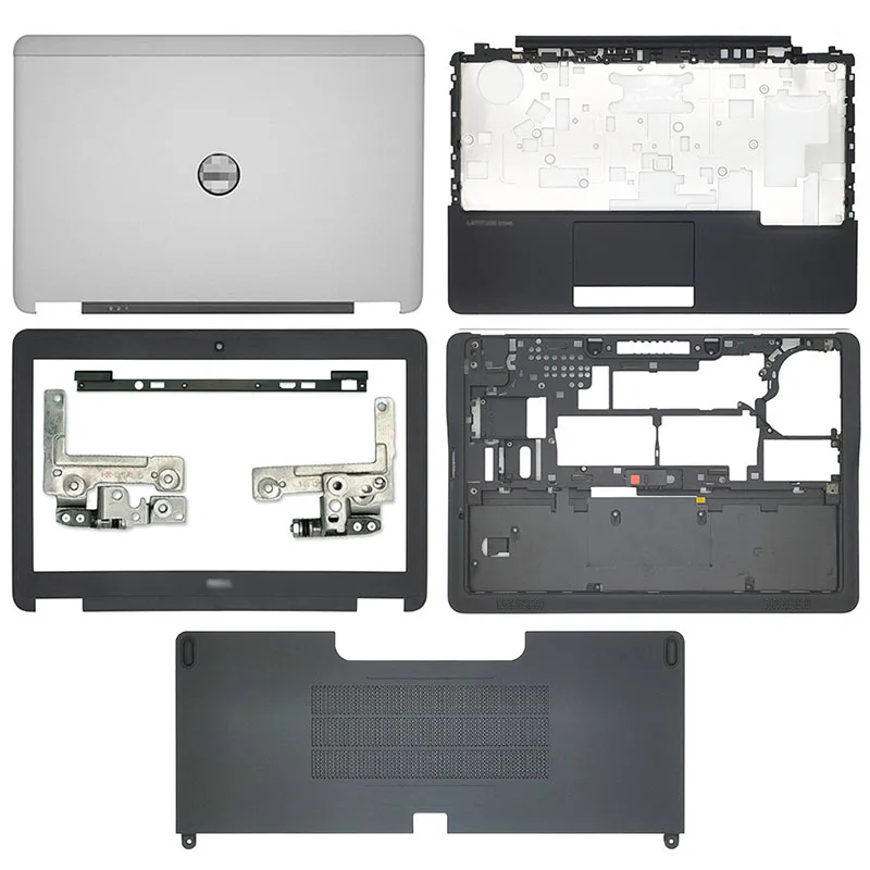 

NEW For Dell E7240 0WRMNK WRMNK AM0VM000701 Laptop LCD Back Cover LCD Front Bezel Palmrest Bottom Door Cover Top Case Silver