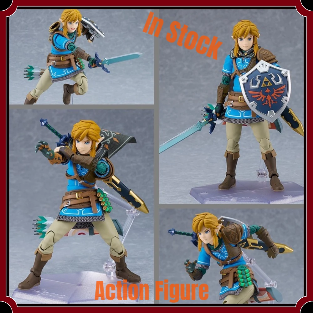 Фото Фигурка Link No.626 из игры The Legend of Zelda: Tears of the Kingdom, коллекционная, подвижная, из ПВХ, для демонстрации №1