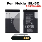 Аккумуляторная батарея BL5C BL 5C, 3,7 в, 1200 мАч, аккумуляторные батареи для Nokia 2112, 2118, 2255, 2270, 2280, 2300, 2600, 2610, 3125