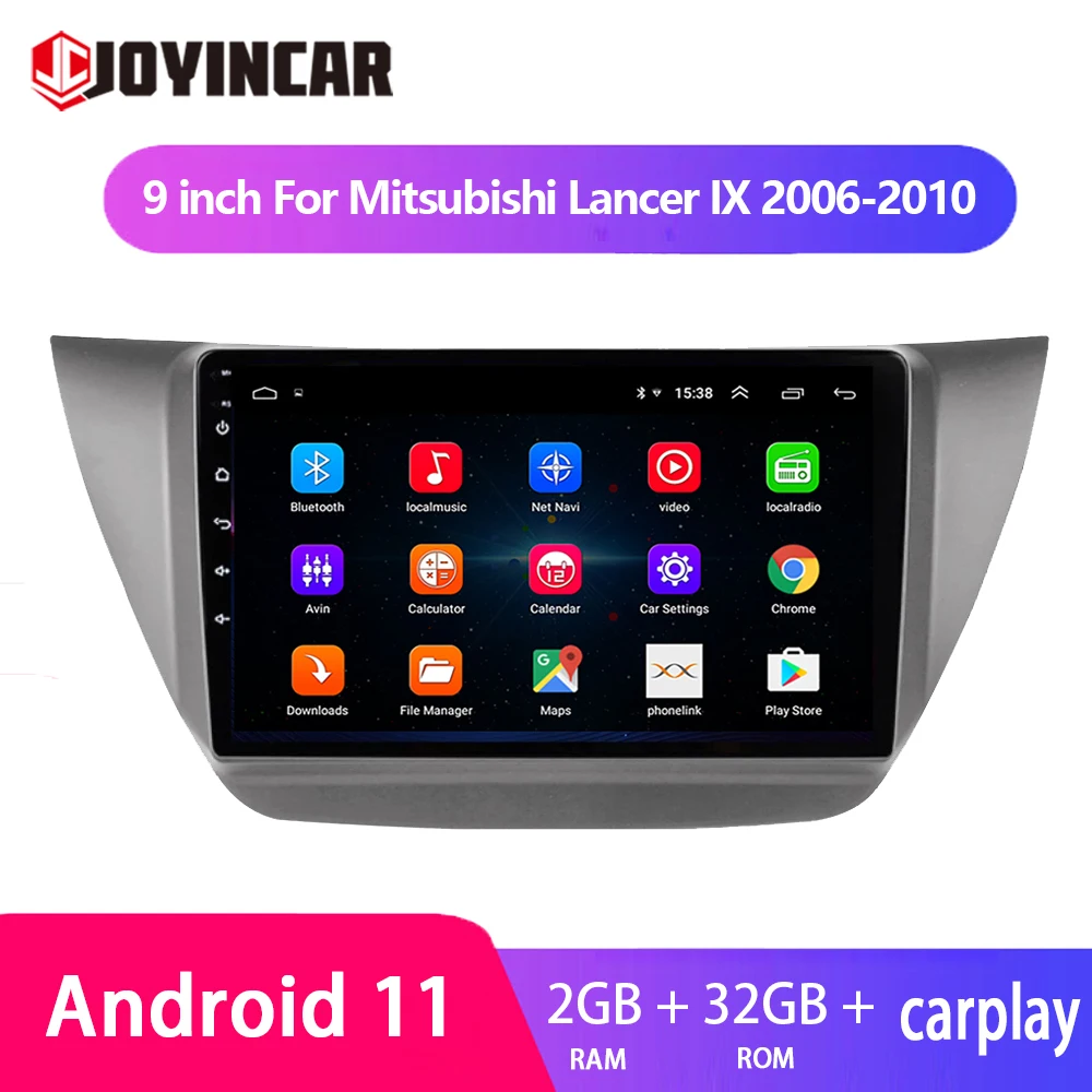 

2 Din Android 11 Car Radio Multimedia Video Player For Mitsubishi Lancer IX 2006-2010 9" HD Screen Navigation GPS Carplay Stereo