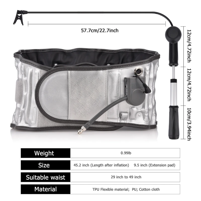 

Lumbar Traction Belt Decompression Back Belt Brace Lower Lumbar Support for Back