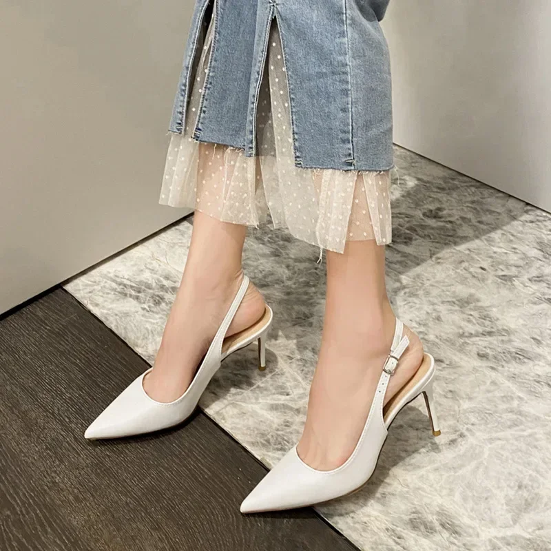 Свадебные туфли белые на шпильке 8 см