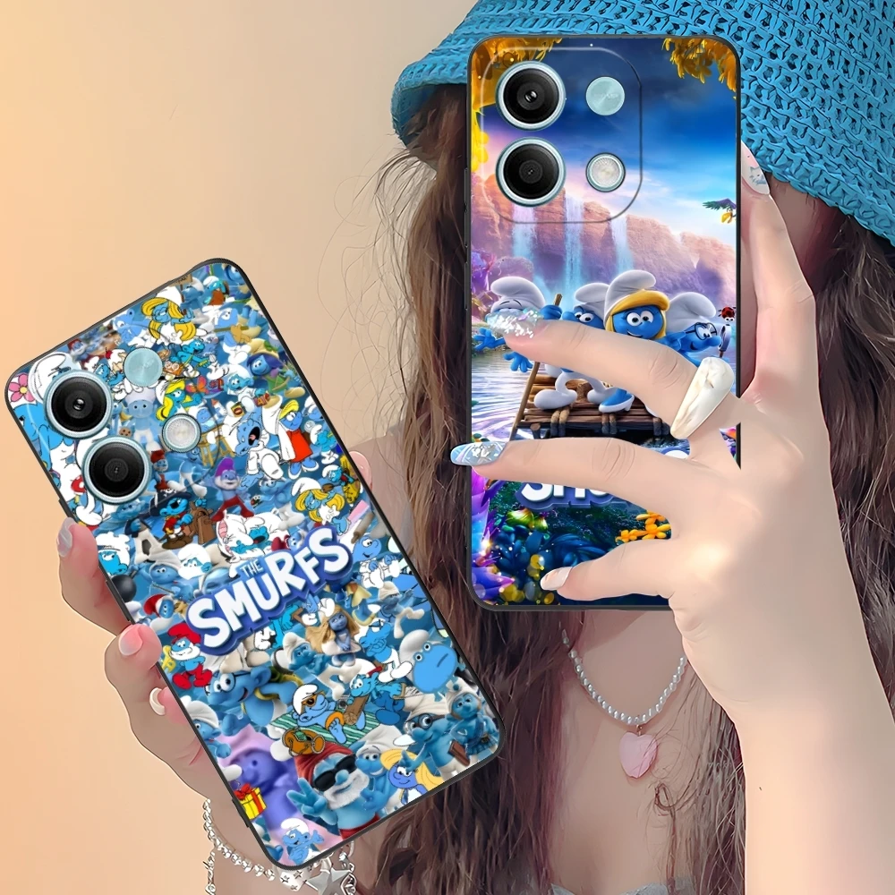 Smurfs Smurfette Smart Чехол для мобильного телефона Xiaomi Redmi Note 13 12 11 10 9 8 7 6 S A Pro Lite Plus 5G