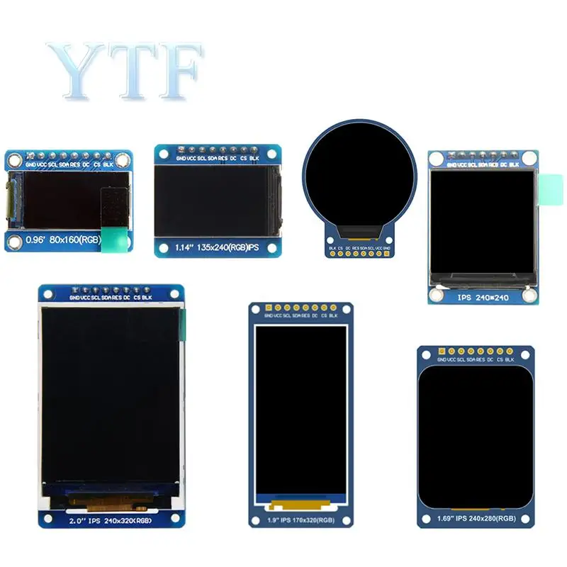 

0.96/1.14/1.28/1.3/1.54/1.69/1.9/2.0 inch IPS TFT LCD OLED Display Module for Ardunio Raspberry pi