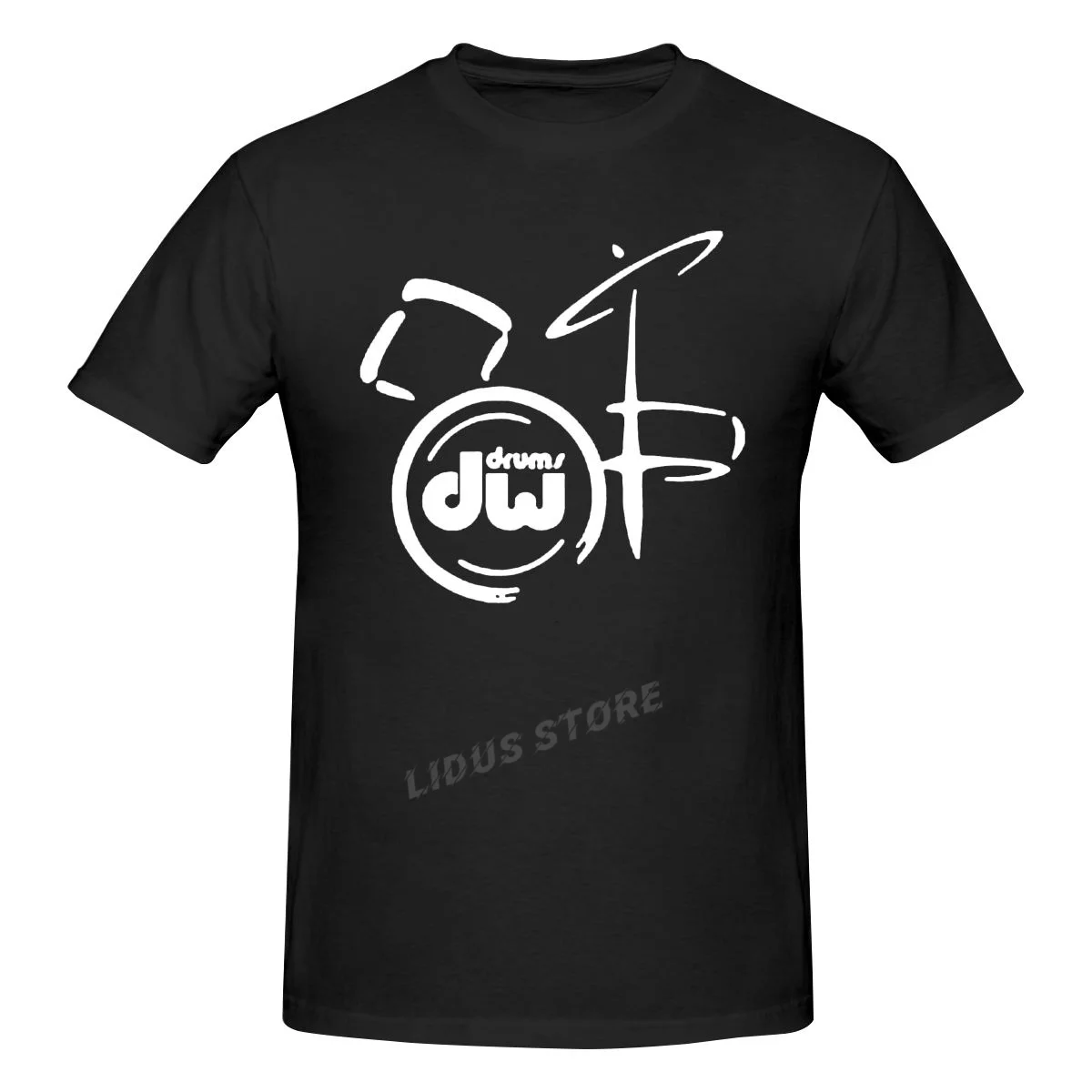 

Футболка хлопковая с логотипом музыкального инструмента, коротким рукавом