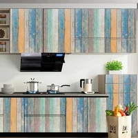 blue wood grain furniture decorative contact paper self adhesive waterproof removable wallpaper for living room bedroom decor