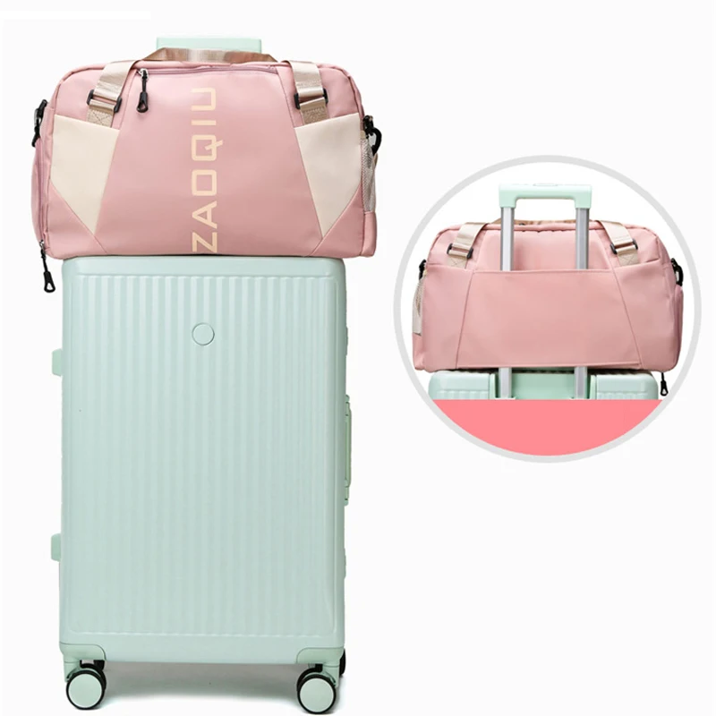 Waterproof Large Capacity Travel Bag Fashion Shoulder Bag Women Transport Bag Suitcase Luggage Duffle Bag Gym Sport Weekend