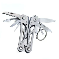 multi tool mini folding multifunctional combination pliers outdoor portable knives camping pocket tools set key chain alicates