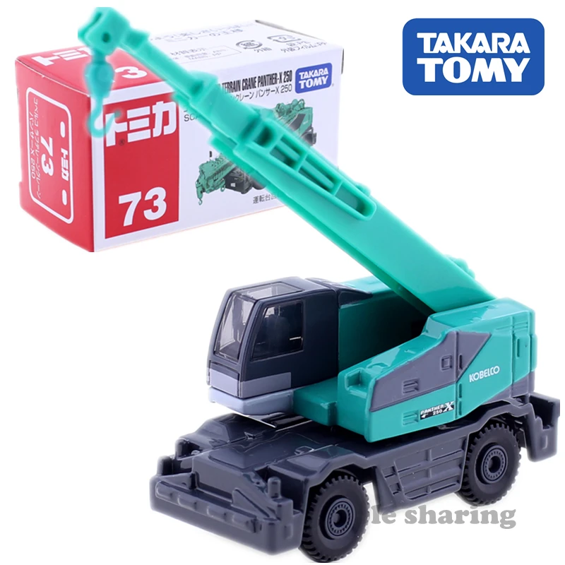 

Takara Tomy Tomica No.73 Kobelco Rough Terrain Crane Panther X 250 Scale 1/116 Car Kids Toys Motor Vehicle Diecast Metal Model