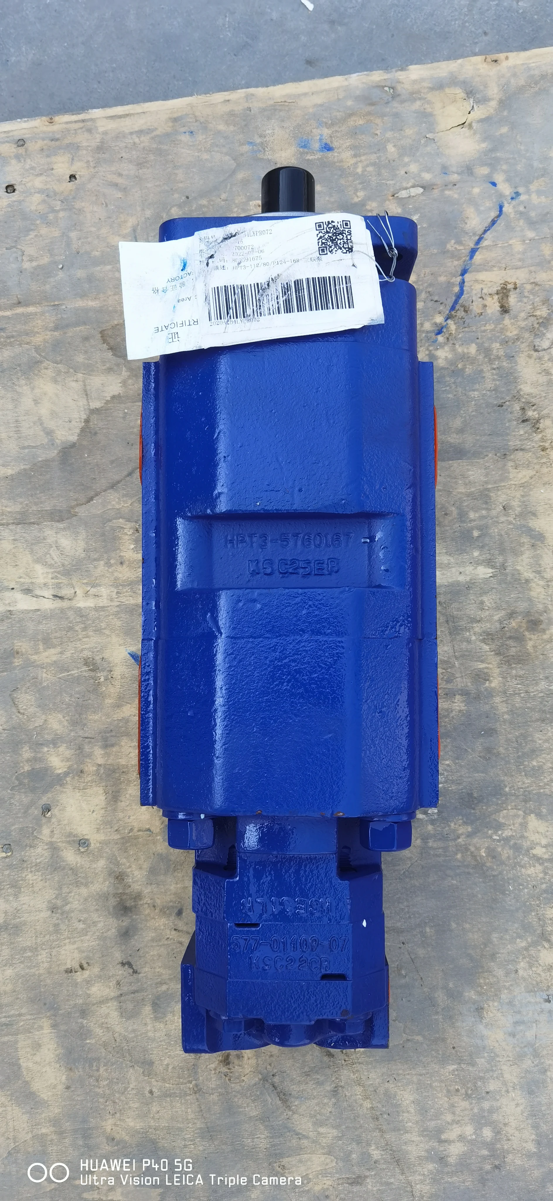 803091675 тройной насос 253303919 гидравлический HPT3-112/80/P124-16R Шестеренчатый для XCMG LW700KN