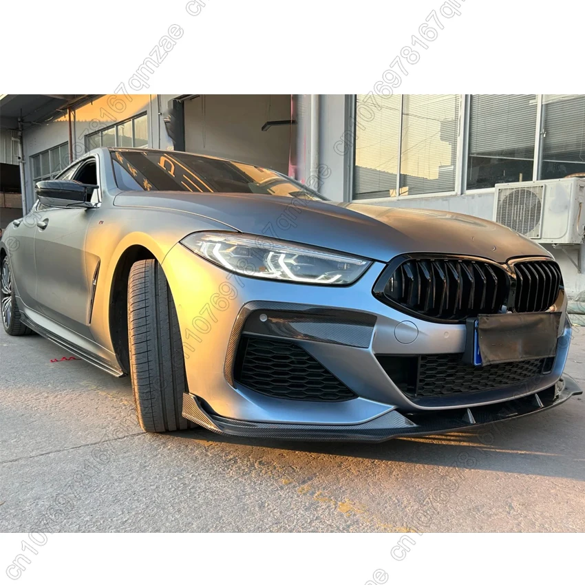 Фото 3 шт. передний бампер, сплиттер, спойлер, диффузор для BMW 8 серии G14 G15 G16 M-Sport 840i 840d M850i 2018-2024, комплекты тюнингового кузова №2