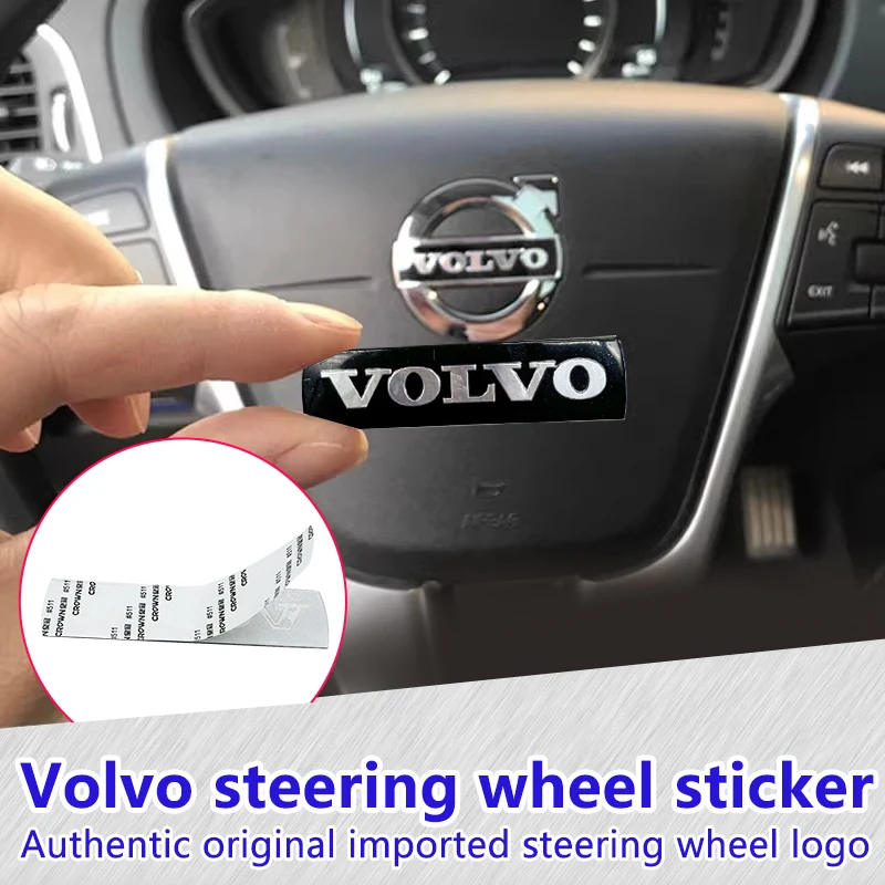 Фото Наклейка-декор с логотипом на руль и переднюю решетку автомобиля для Volvo Rdesign Polestar AWD V50 S60 XC60 S40 XC40 XC90 №3