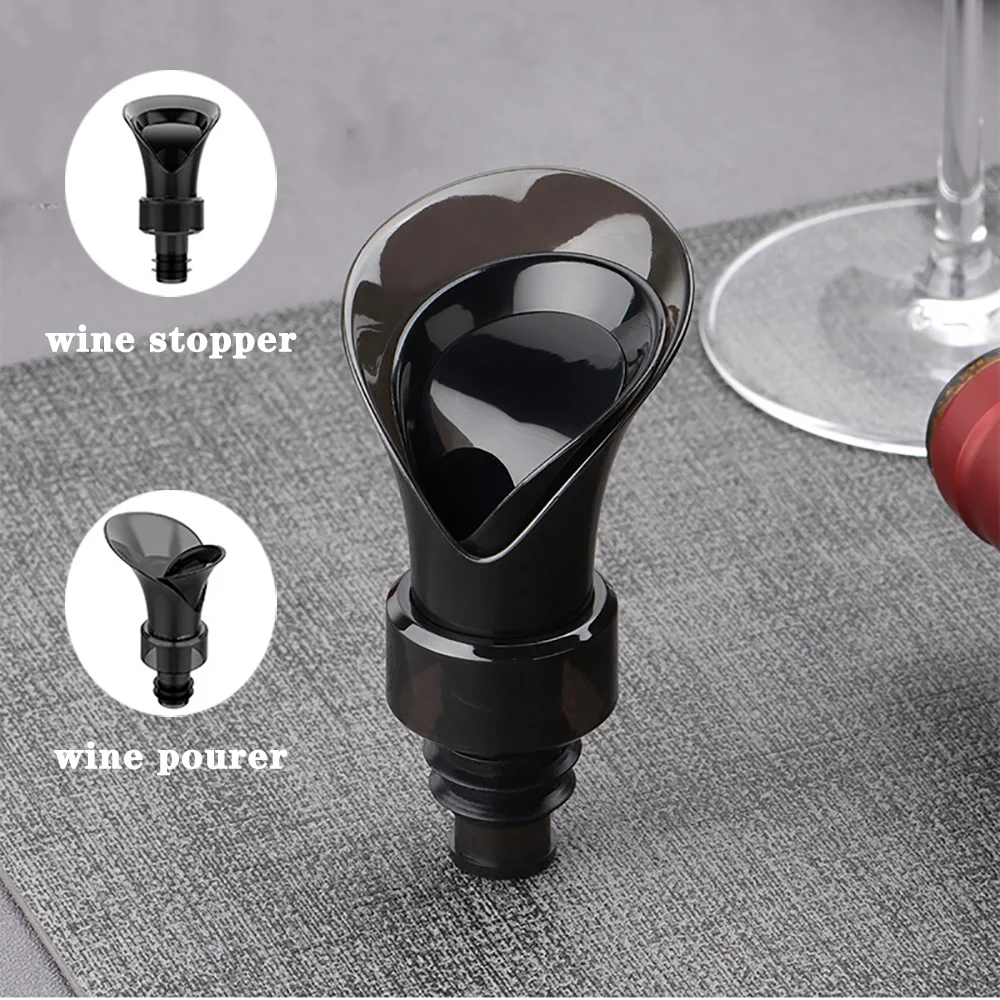 

1 Wine Pourer Leak-proof And Wine Drip Champagne 2 Bottle Cap Wine Accessries No Sealed In Viboelos Stopper Bottles Plug