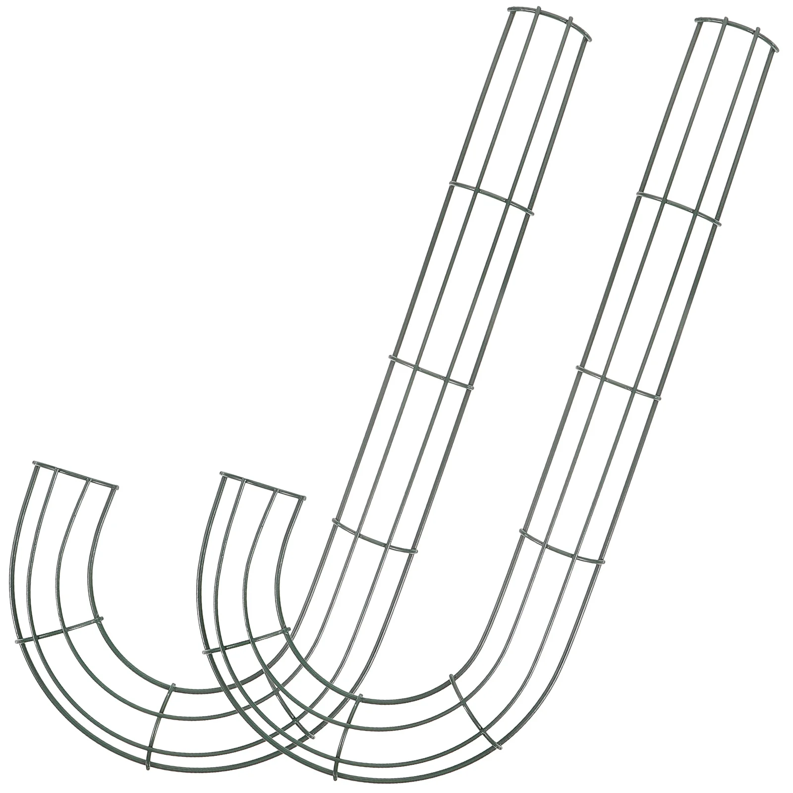 

2Pcs Candy Cane Wreath Frame Metal Flower Wreath Frame Christmas Wreath Accessory