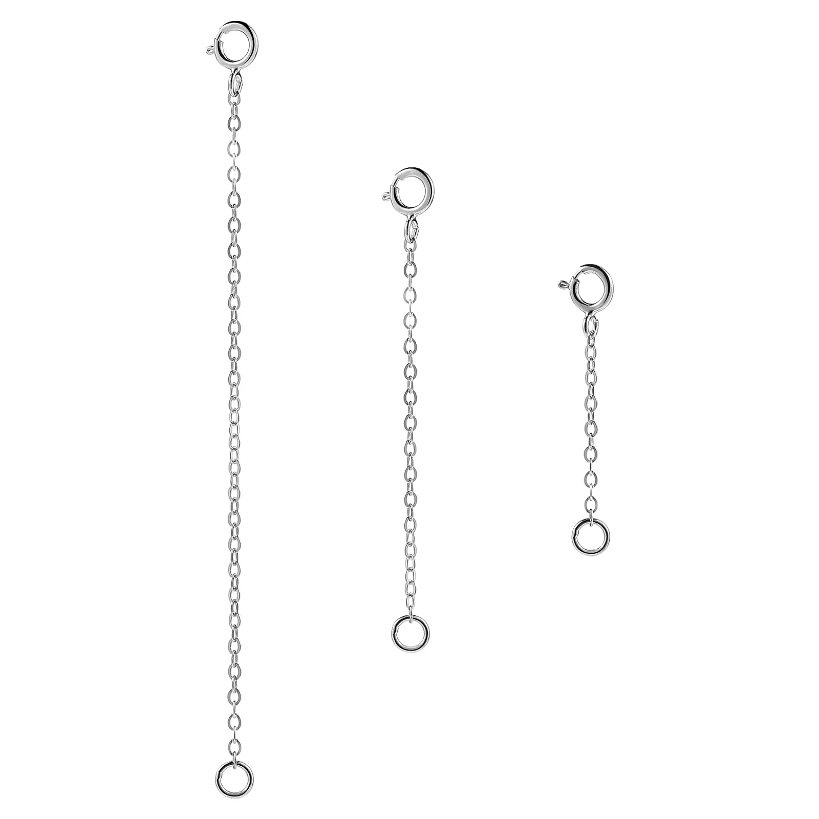 

Jewelry Extender Silver Chains Making Necklace Extenders Choker Necklaces Women Gold Bracelet Sterling Miss Anklet
