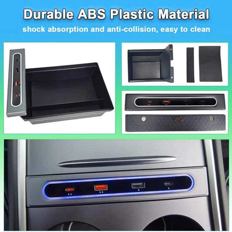 Зарядное устройство USB светодиодный Hub с несколькими портами и центральной