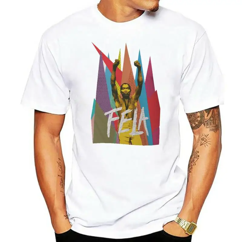 

Fela Kuti, дизайнерская футболка для молодых людей, Новая повседневная футболка с коротким рукавом, футболка