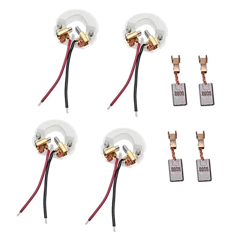 

2 пары держателей для угольной щетки с 4 сменными карбоновыми щетками для HILTI SFC14-A SFC14A SFC 22-A, держатель для щетки электроинструмента