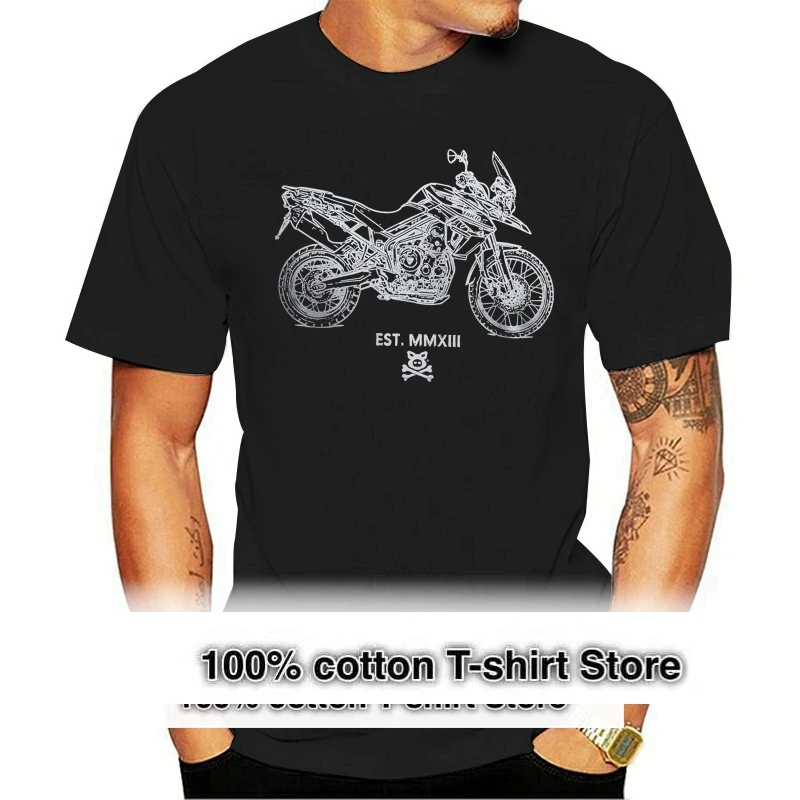 

2021 Hot Sale American Motorbike Tiger 800 XC Inspired Motorcycle Art T-shirts Tee Shirt