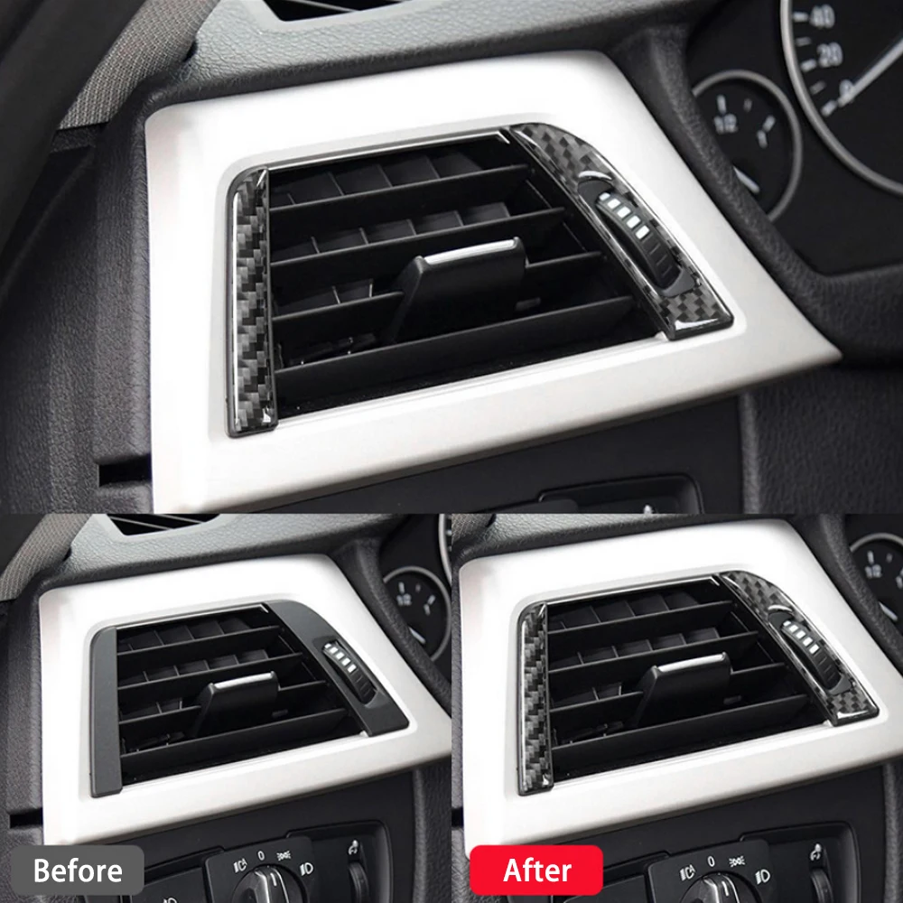 

Car Decoration Stickers Center Console Side Air Conditioner Vent Panel For BMW 3 Series F30 2013-2019 Interior Accessories
