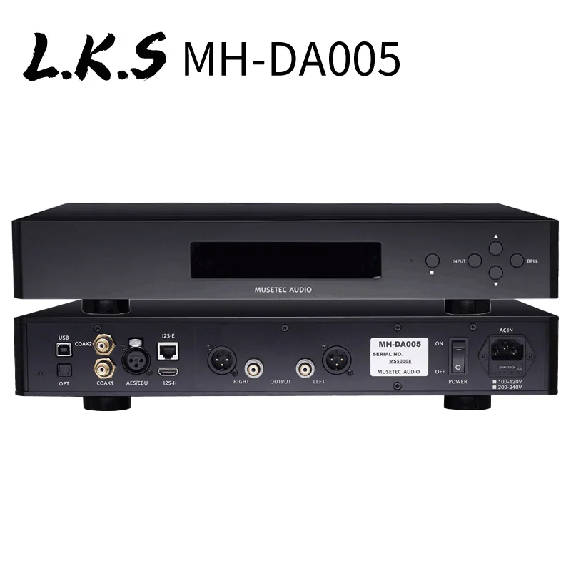 

L.K.S Audio MH-DA005 Decoder ES9038pro PCM384KHz DSD512 Dop64 LKS DA005 DAC IIS Coaxial OPT AES EBU USB Flagship Decoder