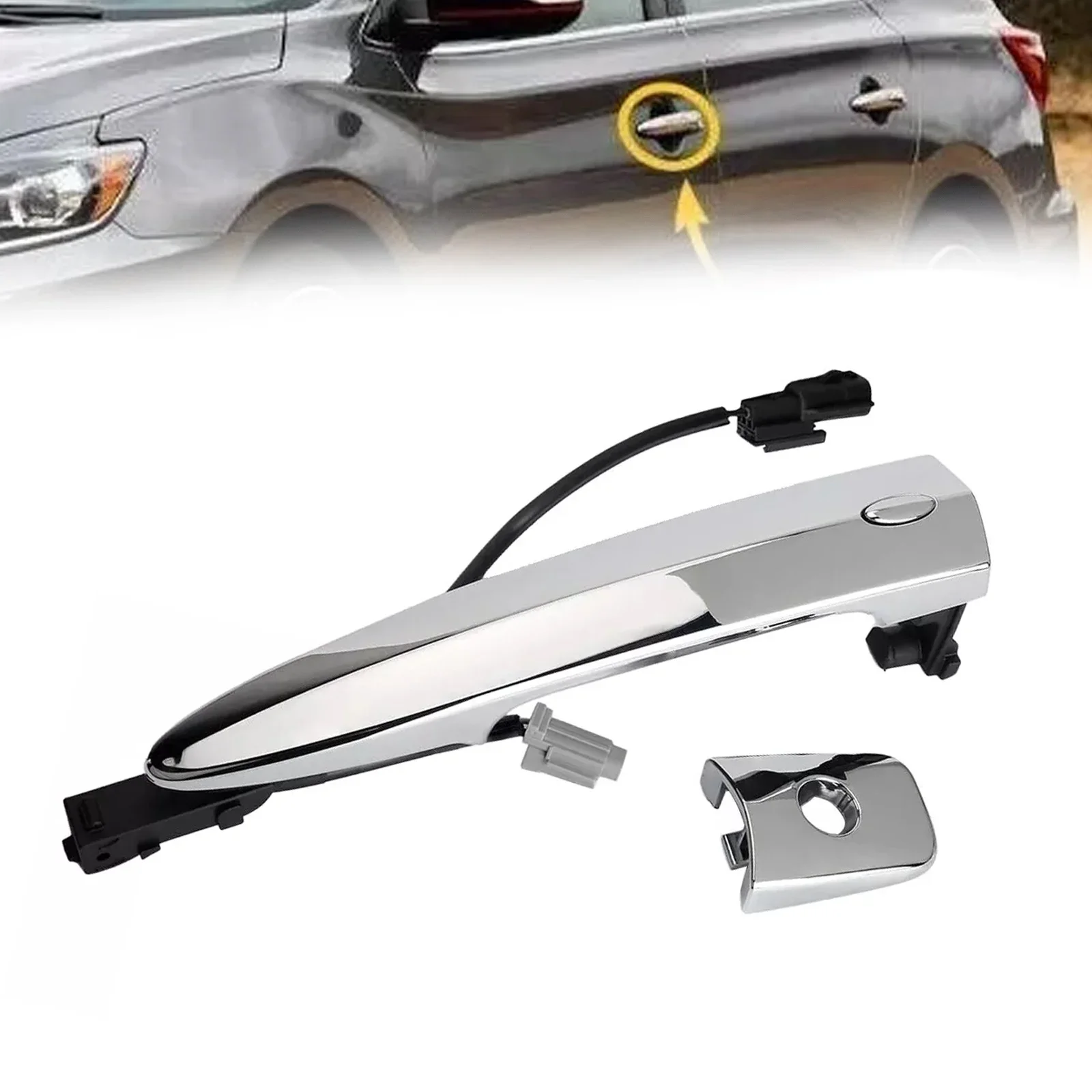 Ручка передней левой двери для Nissan Sentra Murano Maxima 80645-1AA0A 806451 AA0A 1 * Деталь автомобиля