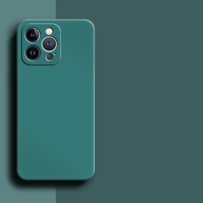 For iPhone 13 Pro Max Case iPhone 11 12 13 14 Pro Cover New Liquid Silicone Shockproof Bumper For iPhone XS 11 12 13 14 Pro Max