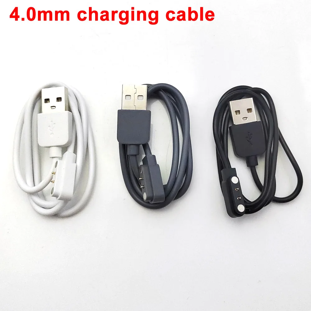 2Pin Pogo Magnet Cable for Kids Smart Watch Charging Cable USB 4.0 Charge Cable for Q750S T88 A20 A20S TD05 V6G Magnetic Charger