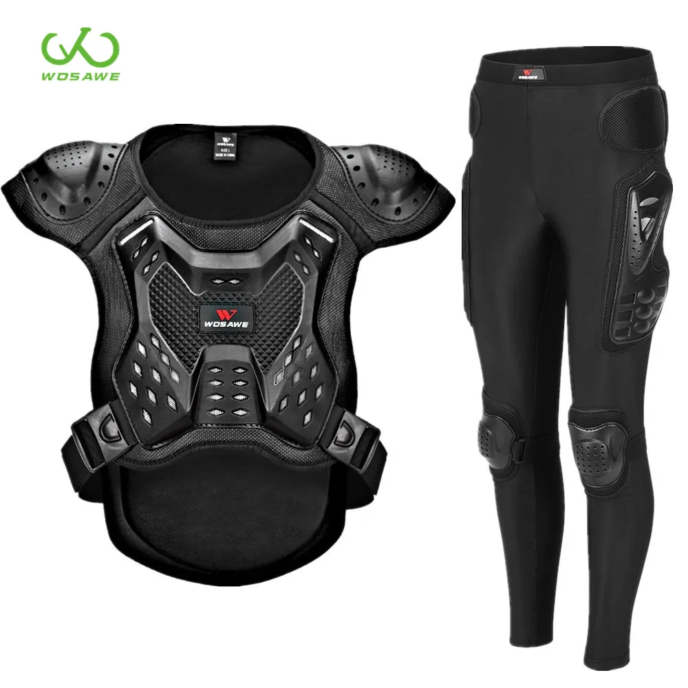 

WOSAWE Adult Sleeveless Motocross Armor Full Body Protection Jackets Protective Snowboard MTB Motorcycle Racing Armor Suit