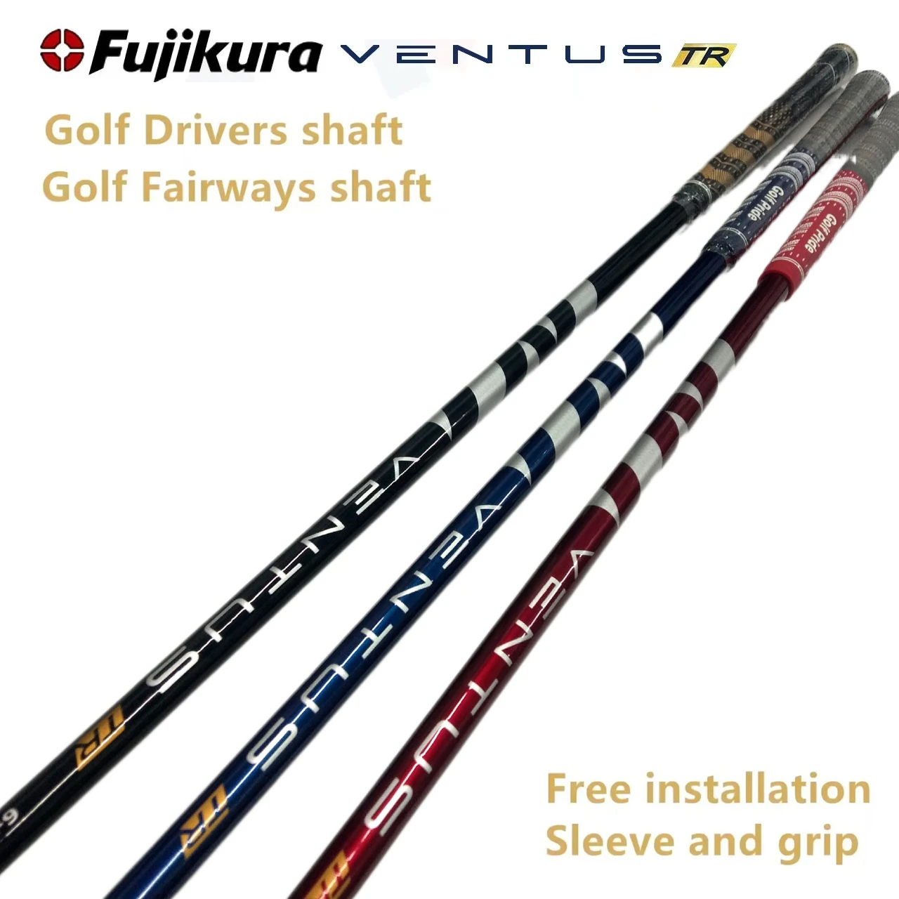 

Вал для гольфа, Модернизированная версия Fujikura Ventus TR/синий/черный/красный S/R/SR, гибкие графитовые валы, Бесплатный рукав в сборе и рукоятка