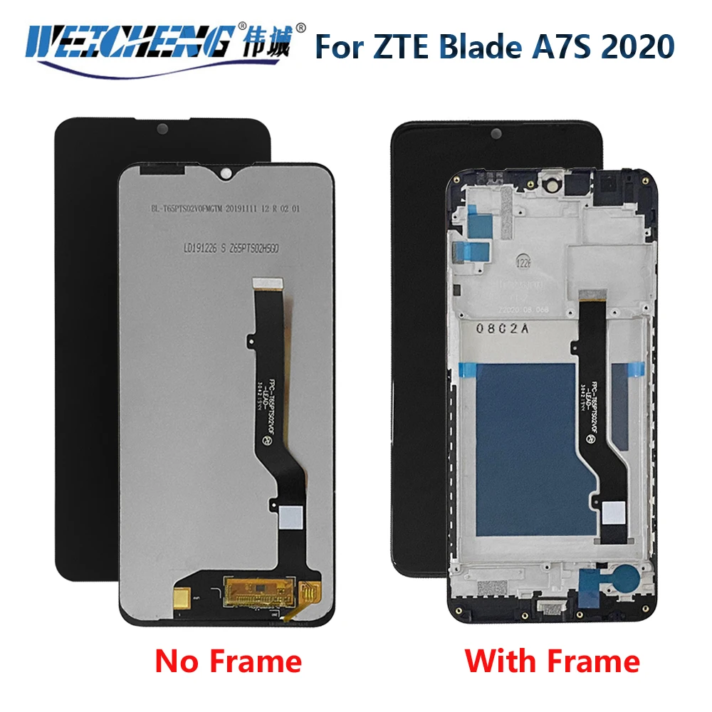 Фото Оригинальный ЖК-дисплей для ZTE Blade A7s 2020 A7020 A7020RU, сенсорный экран, дигитайзер для ZTE BLADE A7S 2020, ЖК-дисплей с рамкой №2
