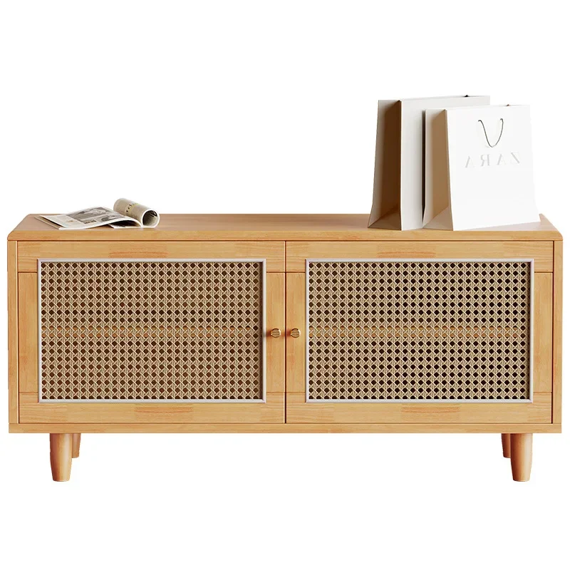 Табурет для обуви из ротанга домашняя дверь может сидеть на шкафу табурет