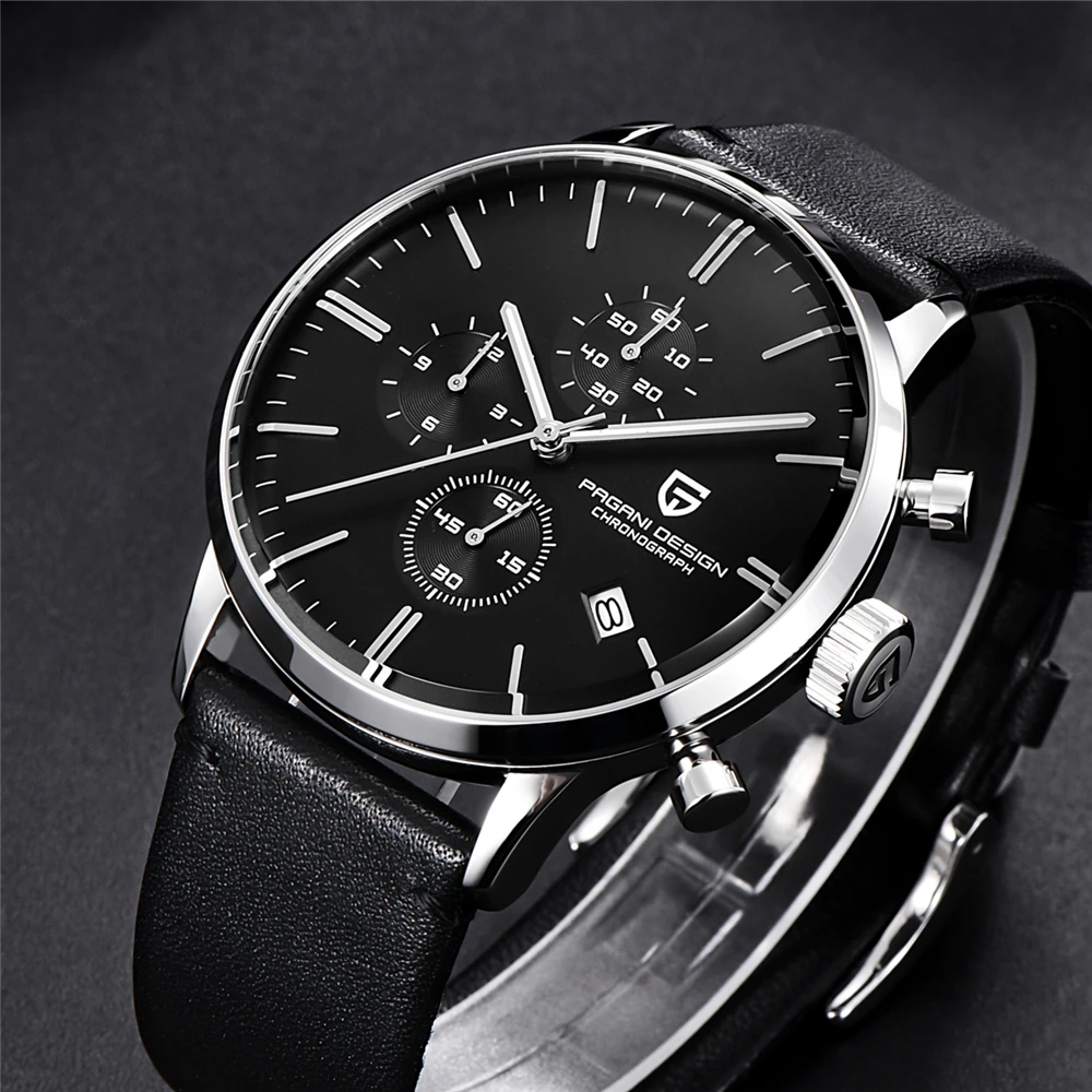 New PAGANI Design 2022 Top Brand Men Automatic Quartz Watch Military Sports Chronograph Stainless Steel Waterproof Clock Relogio